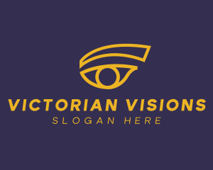 Yellow Esthetician Eye logo design