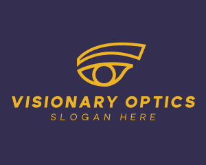 Yellow Esthetician Eye logo design