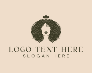 Curly Afro Hair logo