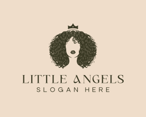 Curly Afro Hair logo