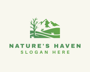 Nature Park Mountain logo design