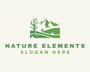 Nature Park Mountain logo design