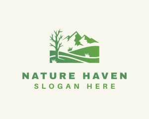 Nature Park Mountain logo design