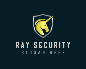 Unicorn Shield Security logo design