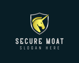 Unicorn Shield Security logo design