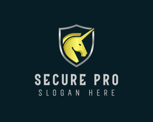 Unicorn Shield Security logo design