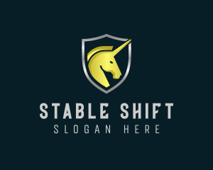 Unicorn Shield Security logo design