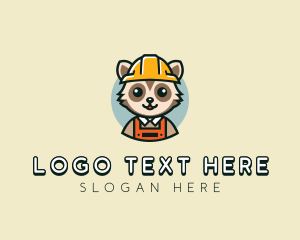 Raccoon Construction Builder Logo