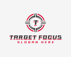 Crosshair Reticle Target logo design
