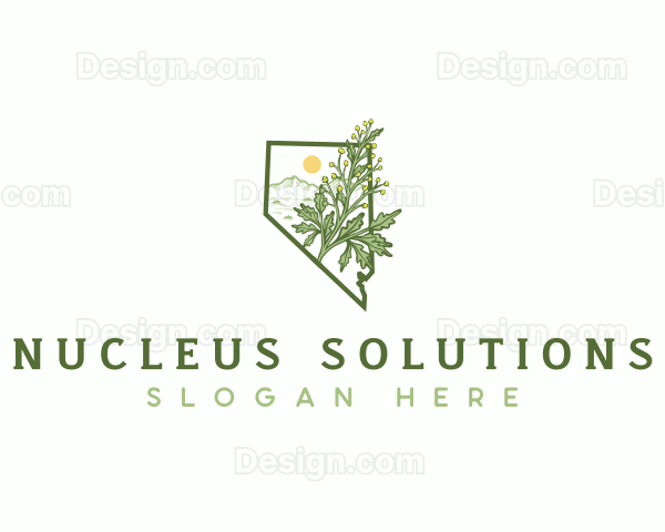 Nevada Sagebrush Plant Logo