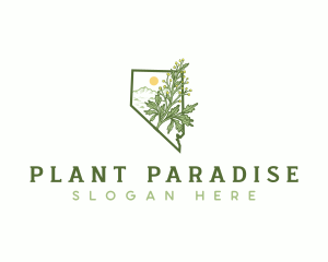 Nevada Sagebrush Plant logo design