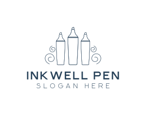 Marker Highlighter Pen logo design