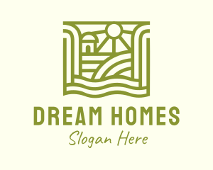 Green Organic Farm Village logo