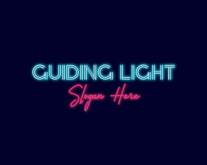 Neon Light Streaming logo design