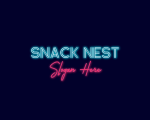 Neon Light Streaming logo design