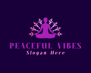 Yoga Zen Flower  logo design