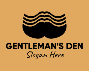 Big Male Mustache  logo design