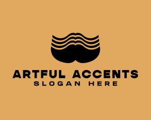 Barber Grooming Mustache  logo design