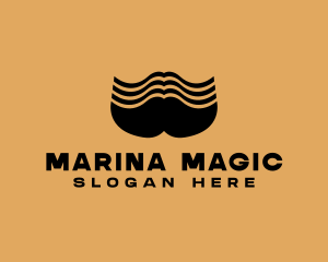 Barber Grooming Mustache  logo design