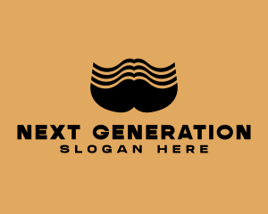 Barber Grooming Mustache  logo design