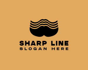 Barber Grooming Mustache  logo design