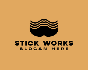 Barber Grooming Mustache  logo design