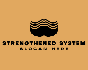 Barber Grooming Mustache  logo design