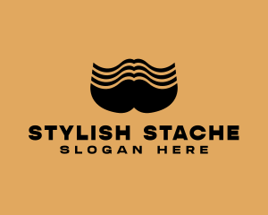 Barber Grooming Mustache  logo design