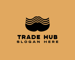 Barber Grooming Mustache  logo design