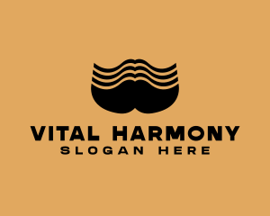 Barber Grooming Mustache  logo design