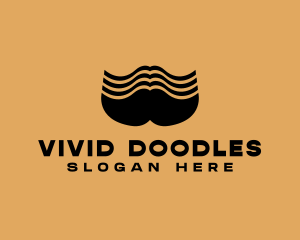 Barber Grooming Mustache  logo design