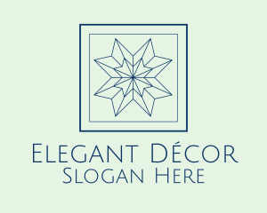 Minimalist Decorative Star logo design