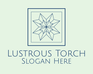 Minimalist Decorative Star logo design