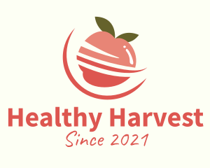Organic Apple Fruit  logo design