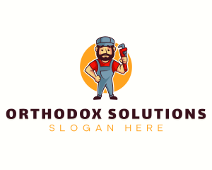 Handyman Plumber Wrench Logo