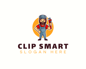 Handyman Plumber Wrench logo design