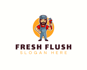 Handyman Plumber Wrench logo design