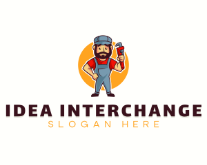 Handyman Plumber Wrench logo design