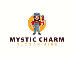 Handyman Plumber Wrench logo design