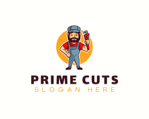 Handyman Plumber Wrench logo design