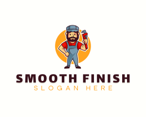 Handyman Plumber Wrench logo design