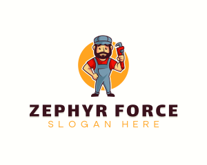 Handyman Plumber Wrench logo design