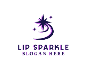 Shooting Star Sparkle logo design