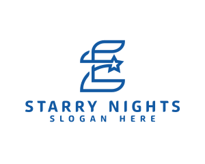 Blue E Star logo