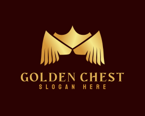 Golden Wing Crown logo design