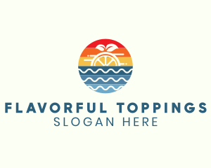 Tropical Orange Fruit logo design