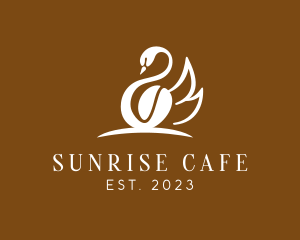 Swan Coffee Cafe logo design