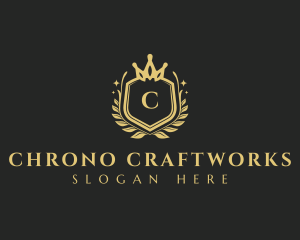 Royalty Wreath Crown logo design