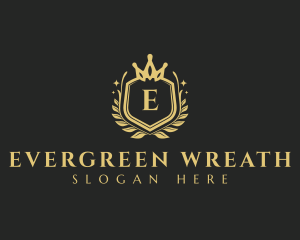 Royalty Wreath Crown logo design