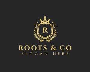 Royalty Wreath Crown logo design